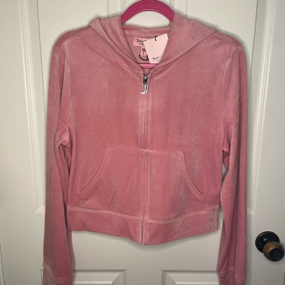 Juicy Couture light Pink velour tracksuit set